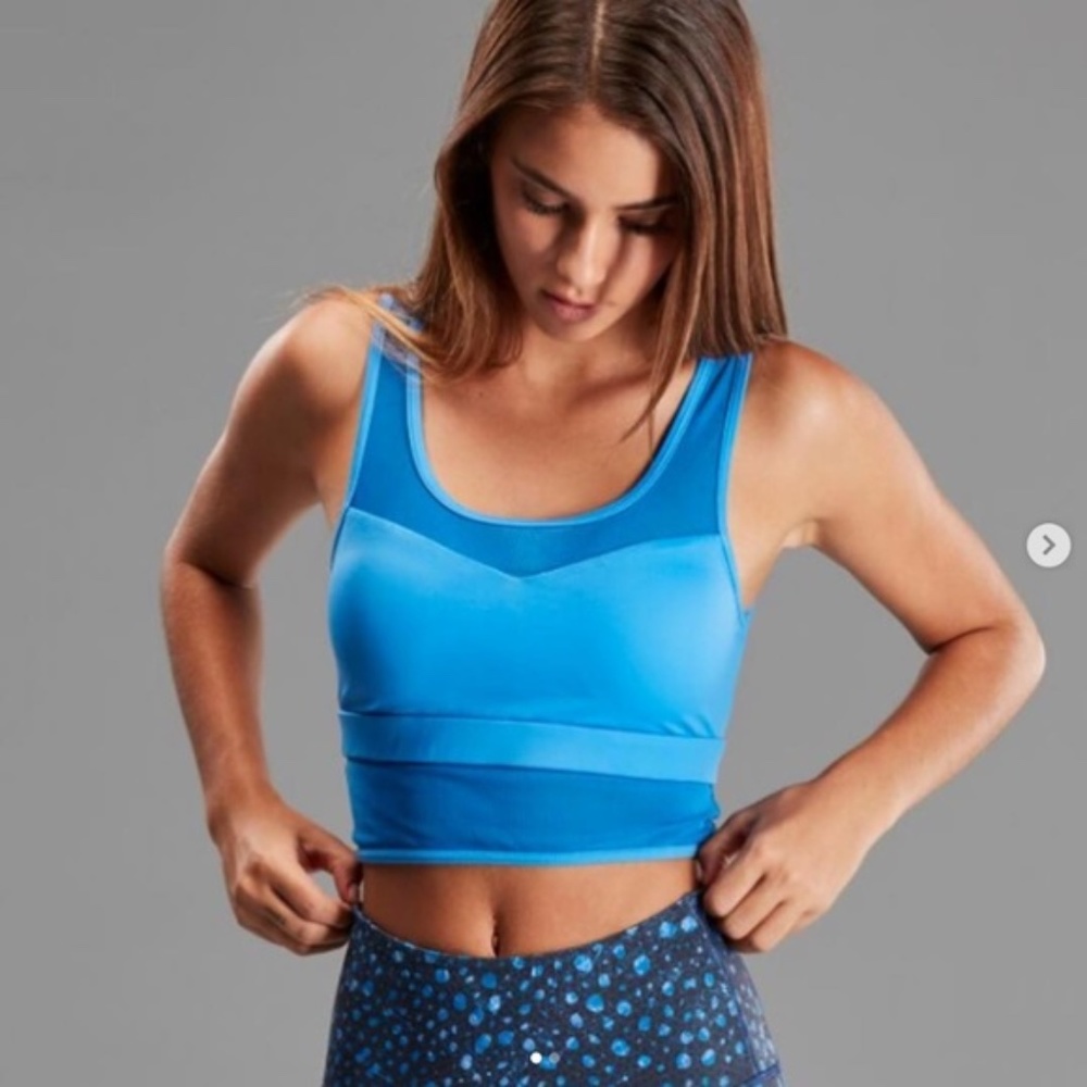 Cleo Harper Piper Marine Bralet Sports Bra Crop S